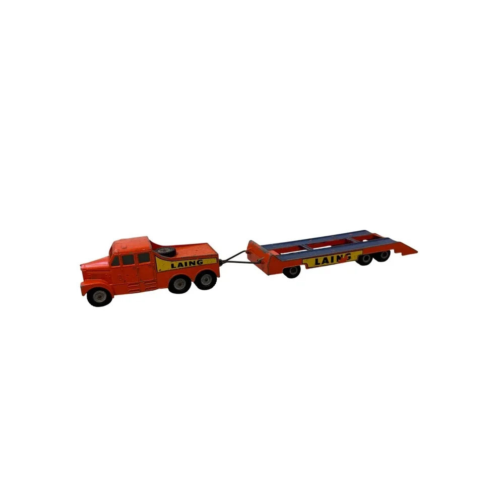 VTG Matchbox King Size No 8 Scammell 6x6 Tractor Laing Trailer Lesney England